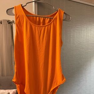 Orange bodysuit